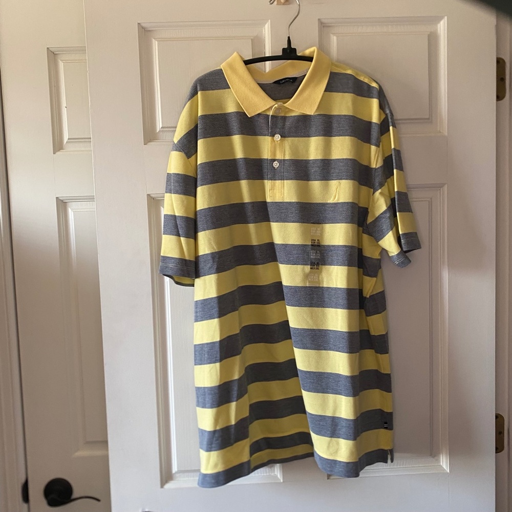 NWT - Nautica Striped Polo - XL